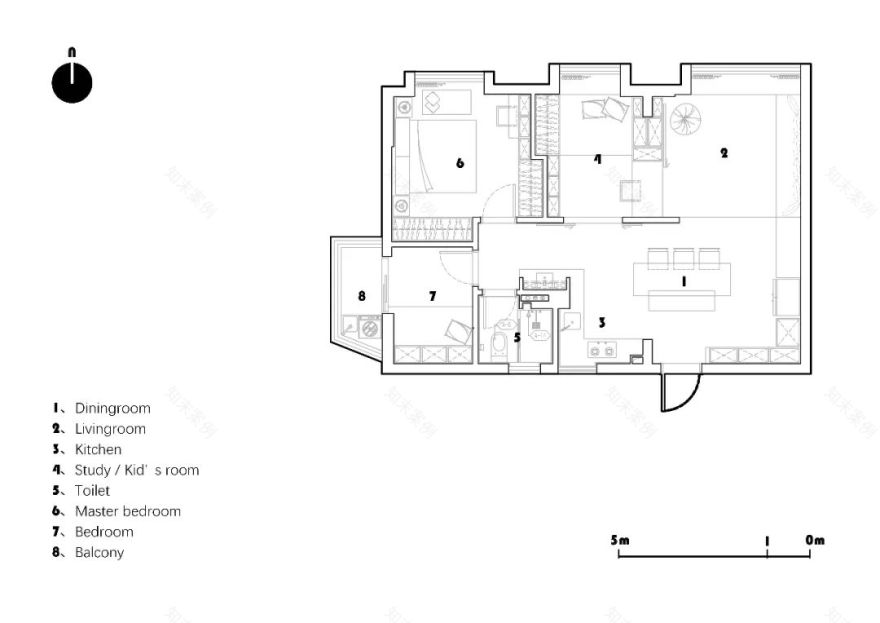 广州薛宅 | 简约原木,亲子互动的空间设计-8