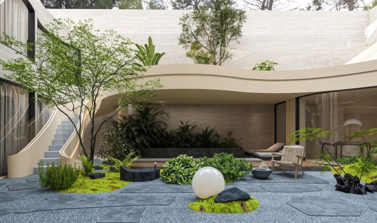 美及设计 · 重庆紫檀庄园1300m²曲境别墅丨中国重庆丨美及空间设计-4