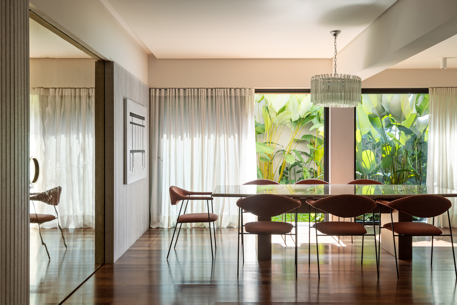 巴西圣保罗金属网格连接两座住宅设计丨TODOS Arquitetura-31