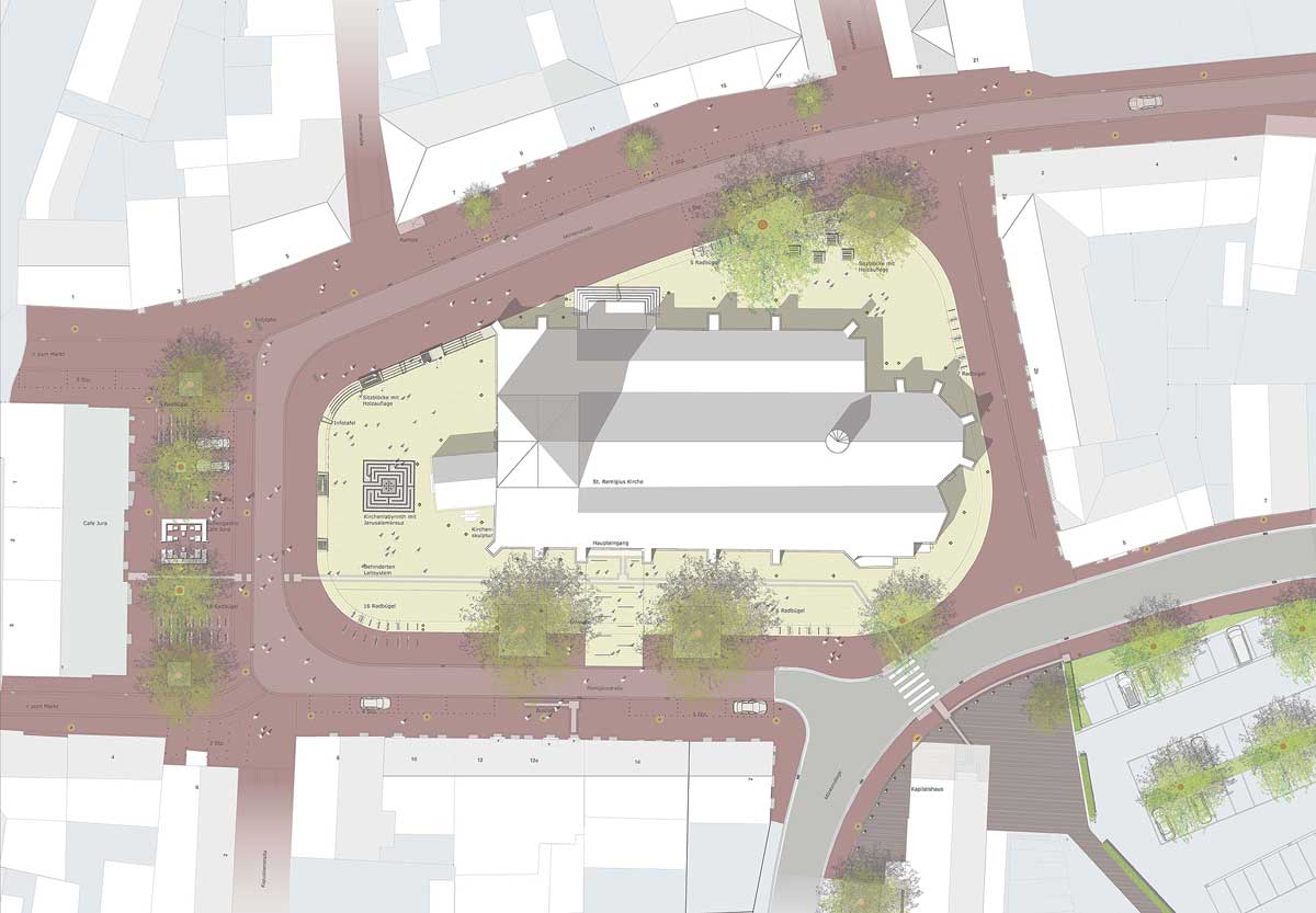 德国 Borken 圣雷米吉乌斯教堂广场的现代改造-26