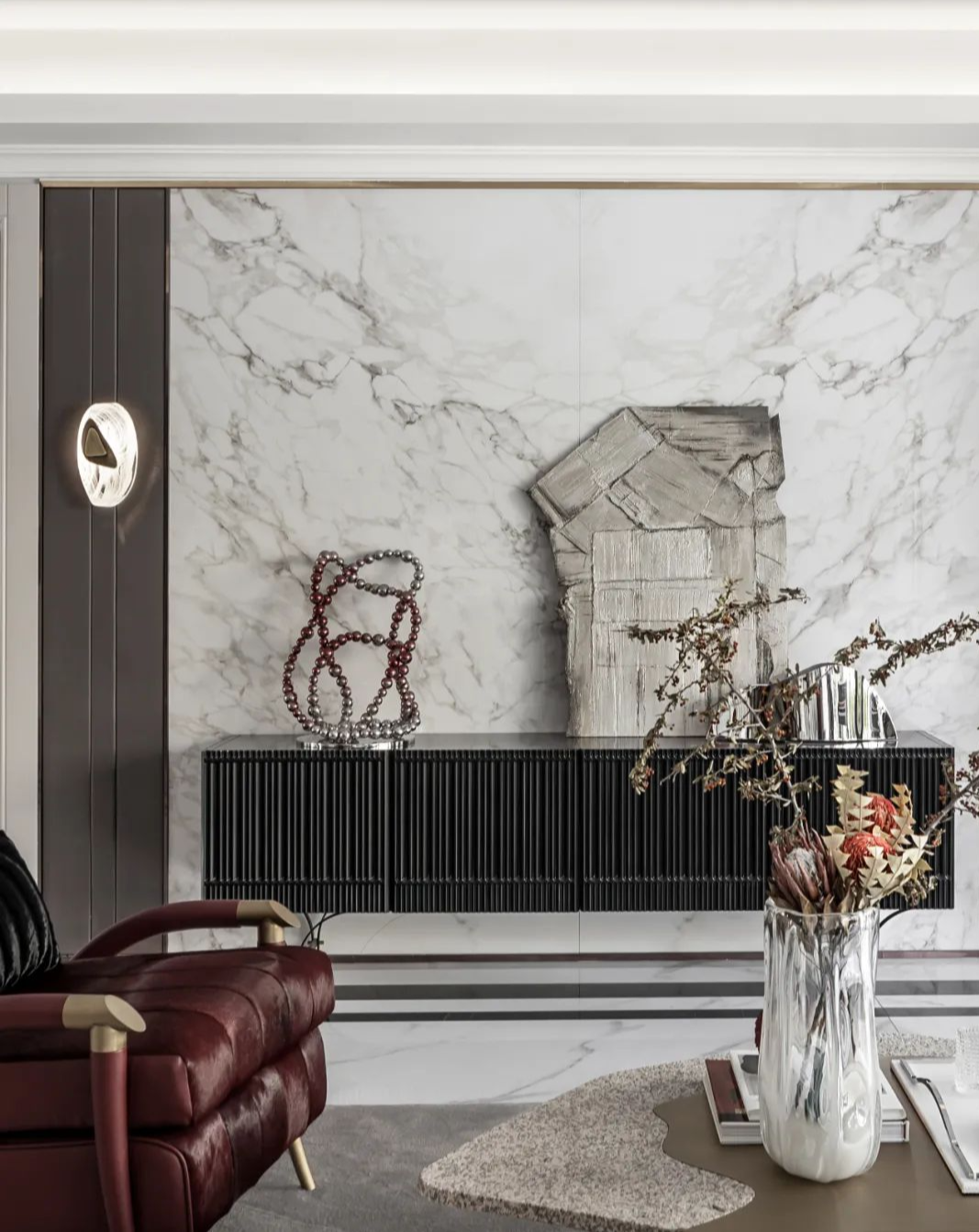 银川中海半岛华府·现代中式宝格丽风尚住宅丨中国银川丨广州灵西里渡软装饰设计有限公司-43