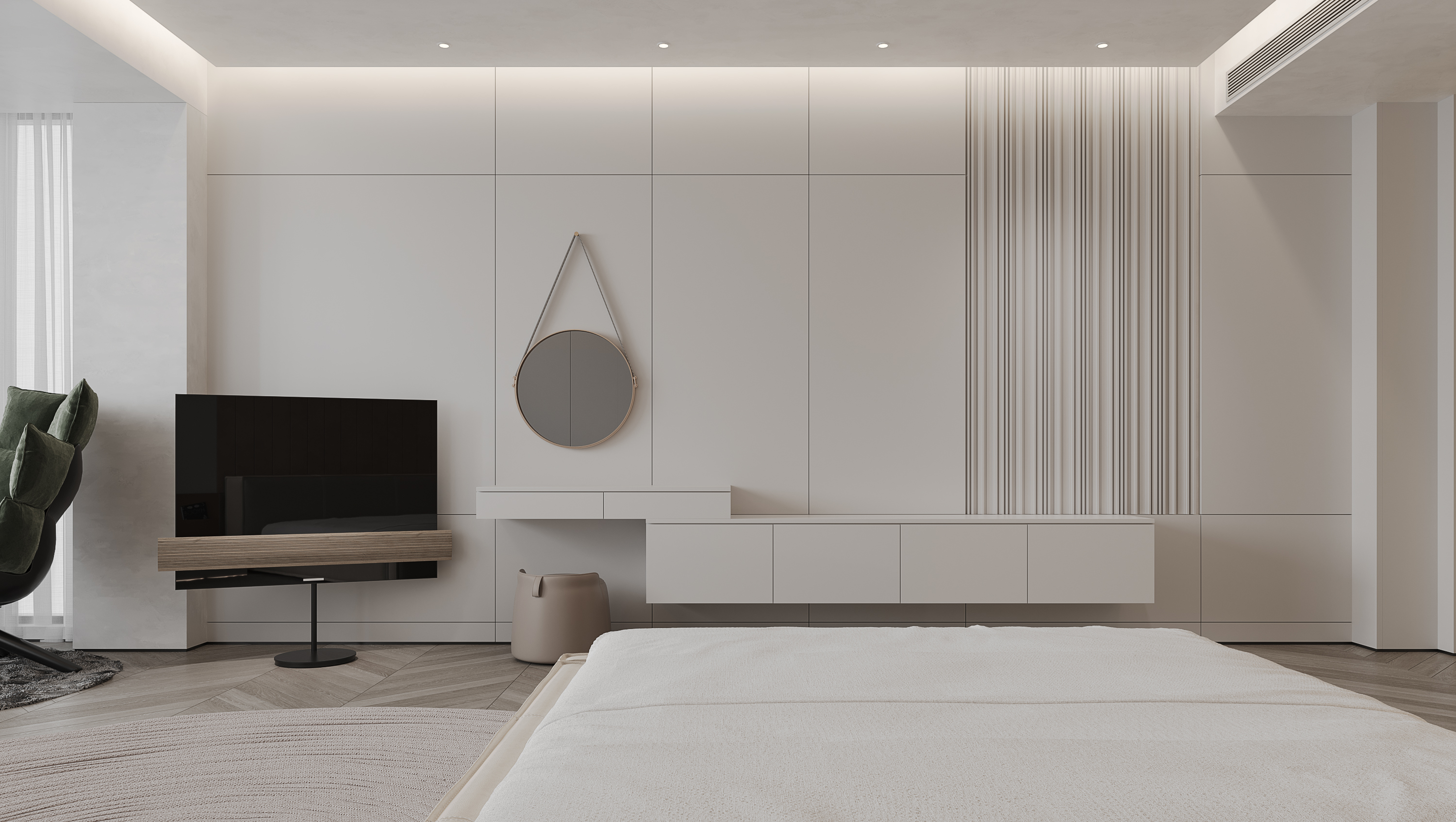 家装大平层奶油风-19