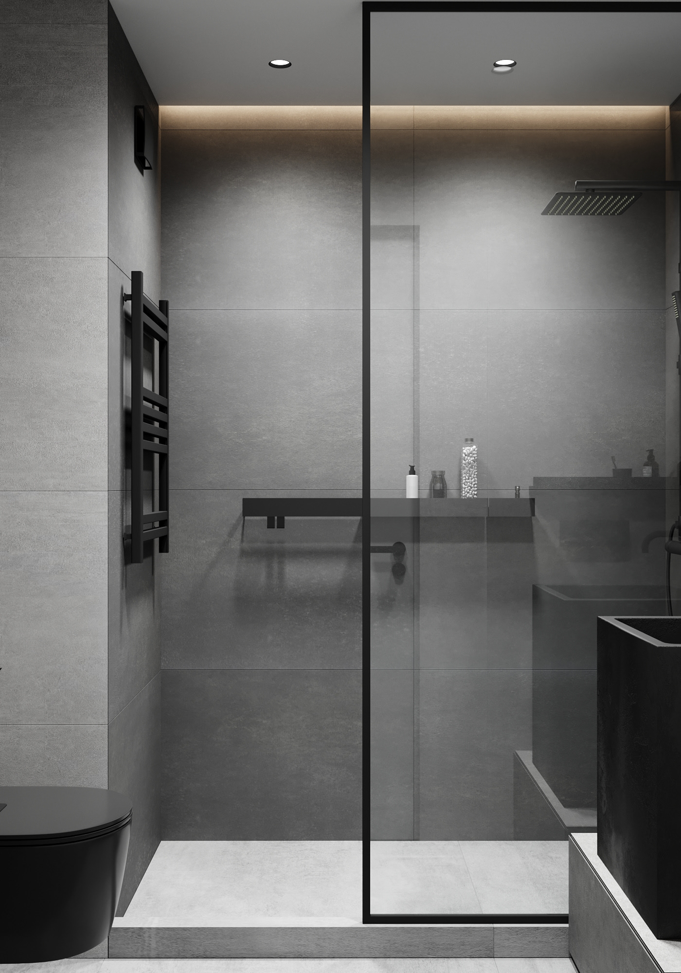 黑白简约，现代空间设计！-20