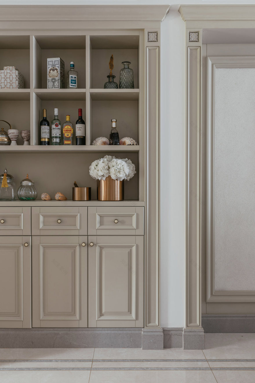 合肥蓝调别墅,美式简美风格的温馨三世同堂之家-24