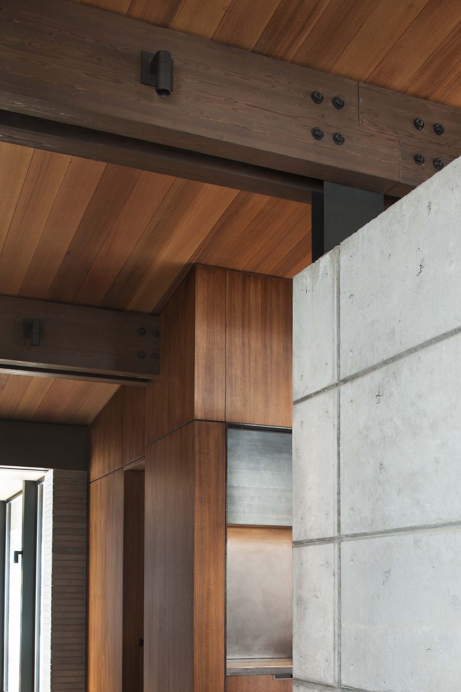 Majestic mountain home of stone and glass dominates its Utah landscape-8