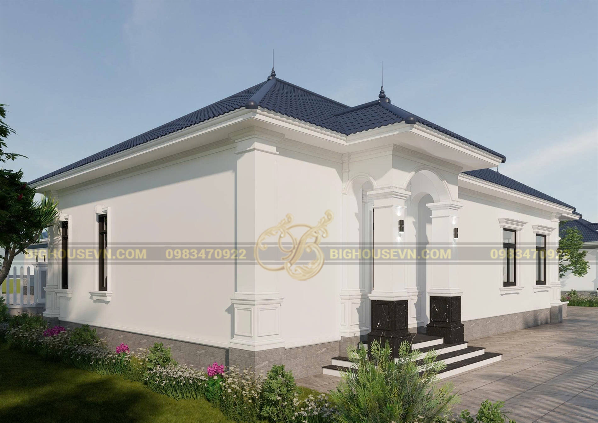 设计4层单坡顶10X17m住宅丨KTS Nguyễn Trọng Trí-12