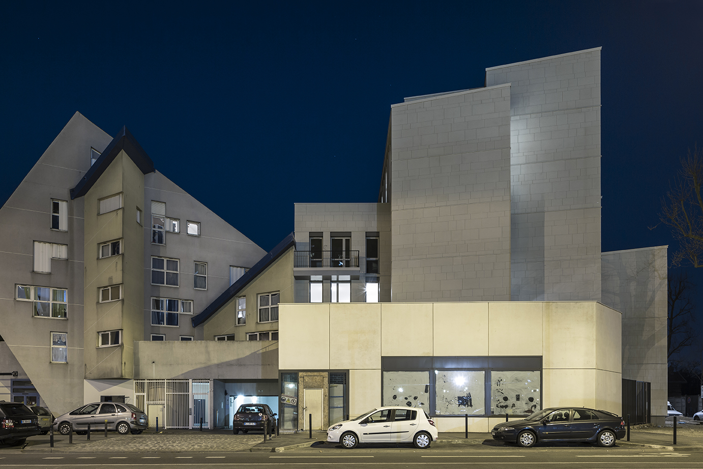 巴黎“蓝色屋顶”木结构住宅楼-28