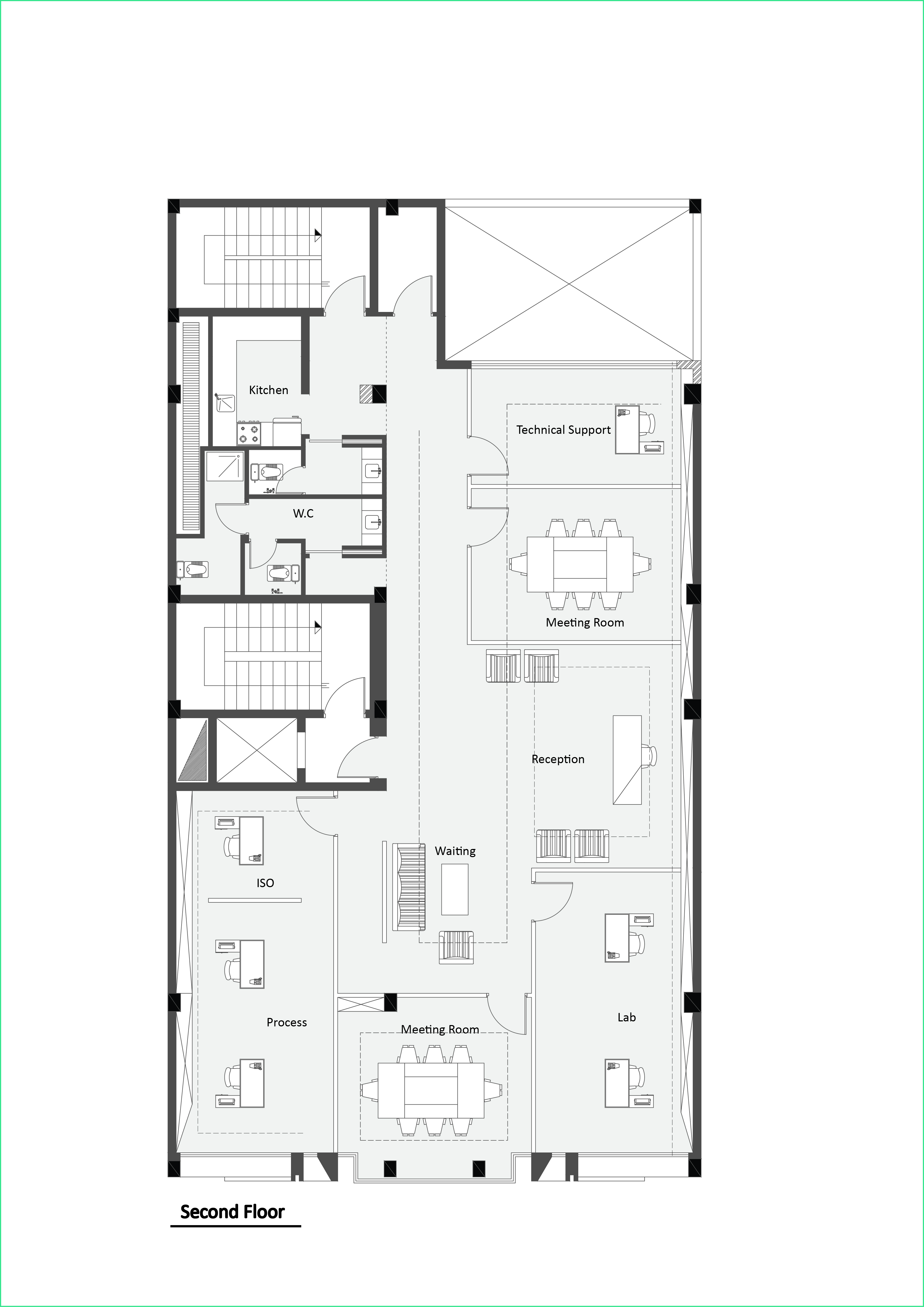 《Mehrkanaz Office Building | AsNow Design》灵活空间，光影交错-17