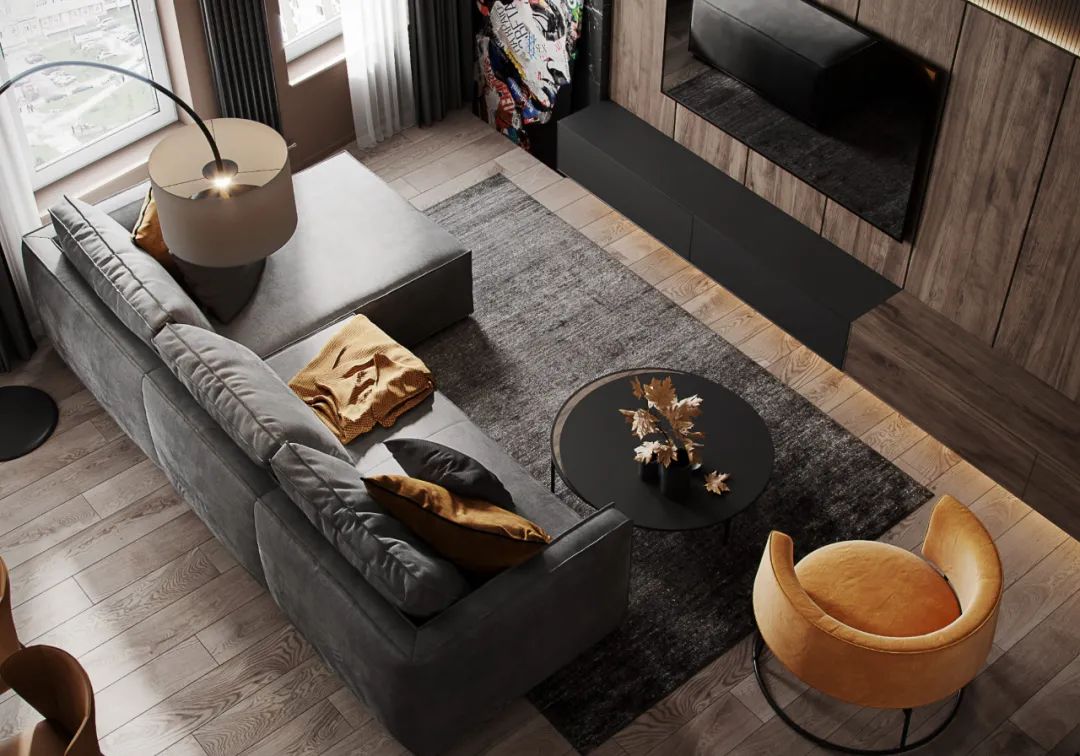 Top Case/小户型怎么装修更高级？原木高级灰，无可挑剔的美-16