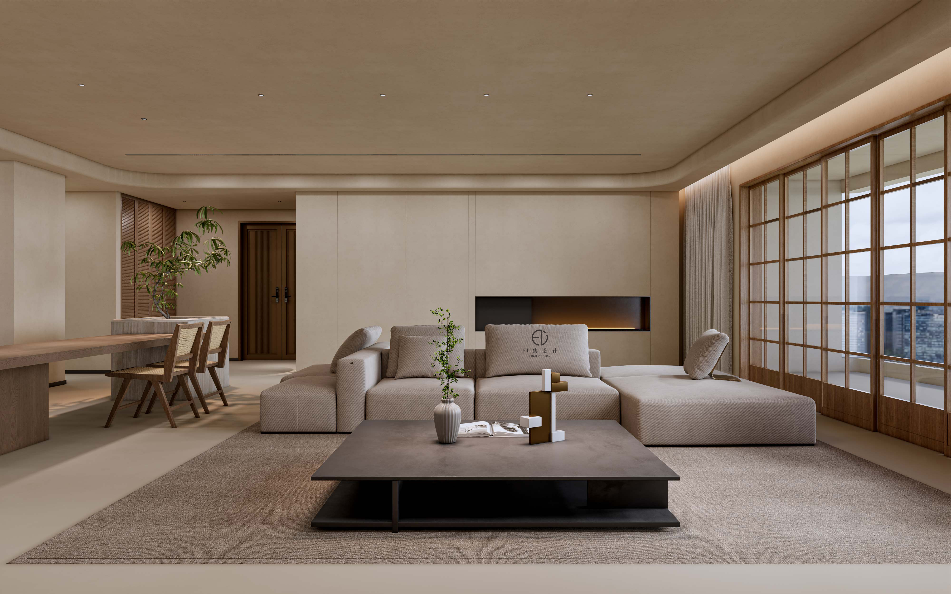 233㎡黑胡桃中古风，东方雅境，大美不言-5