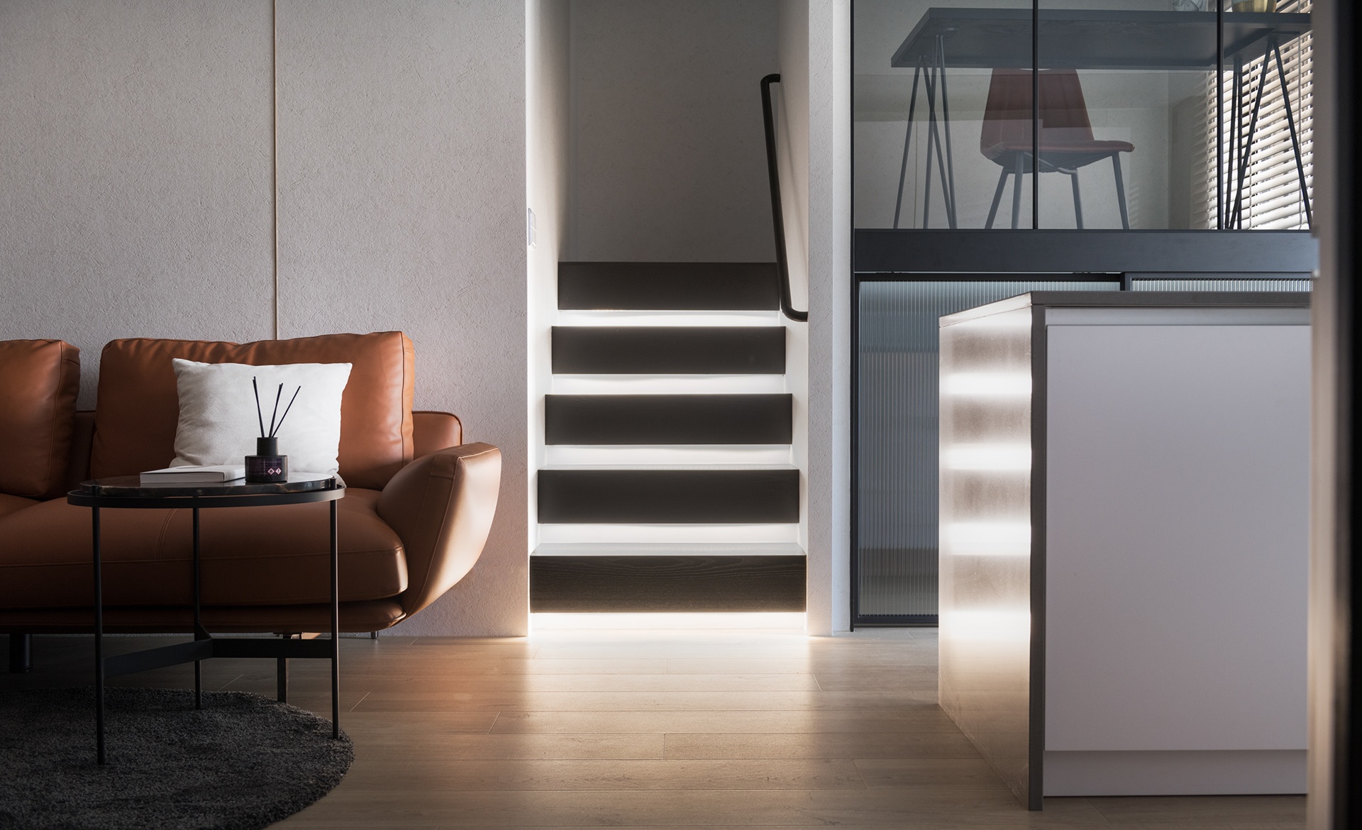 台北士林区黑与白小户型设计丨中国台北-4