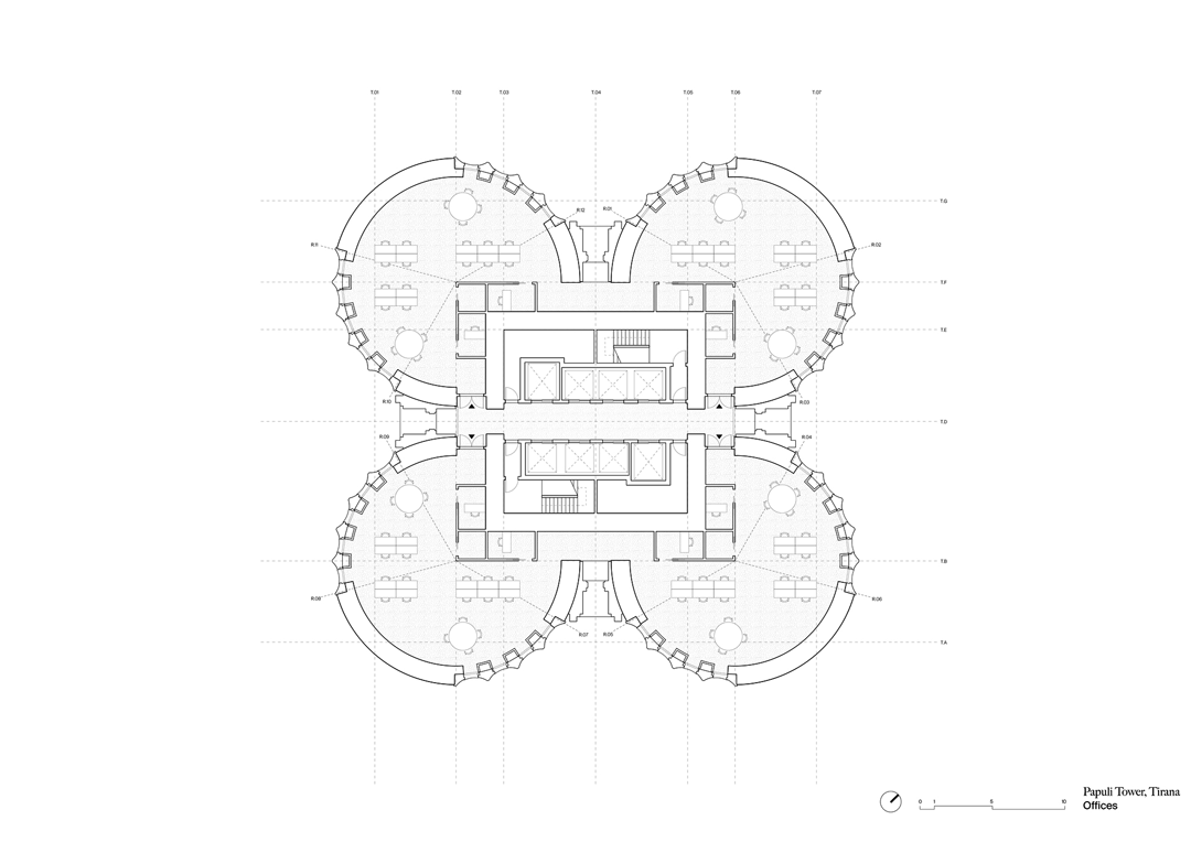 帕普利塔楼（“四叶草筒仓”）丨阿尔巴尼亚地拉那-18