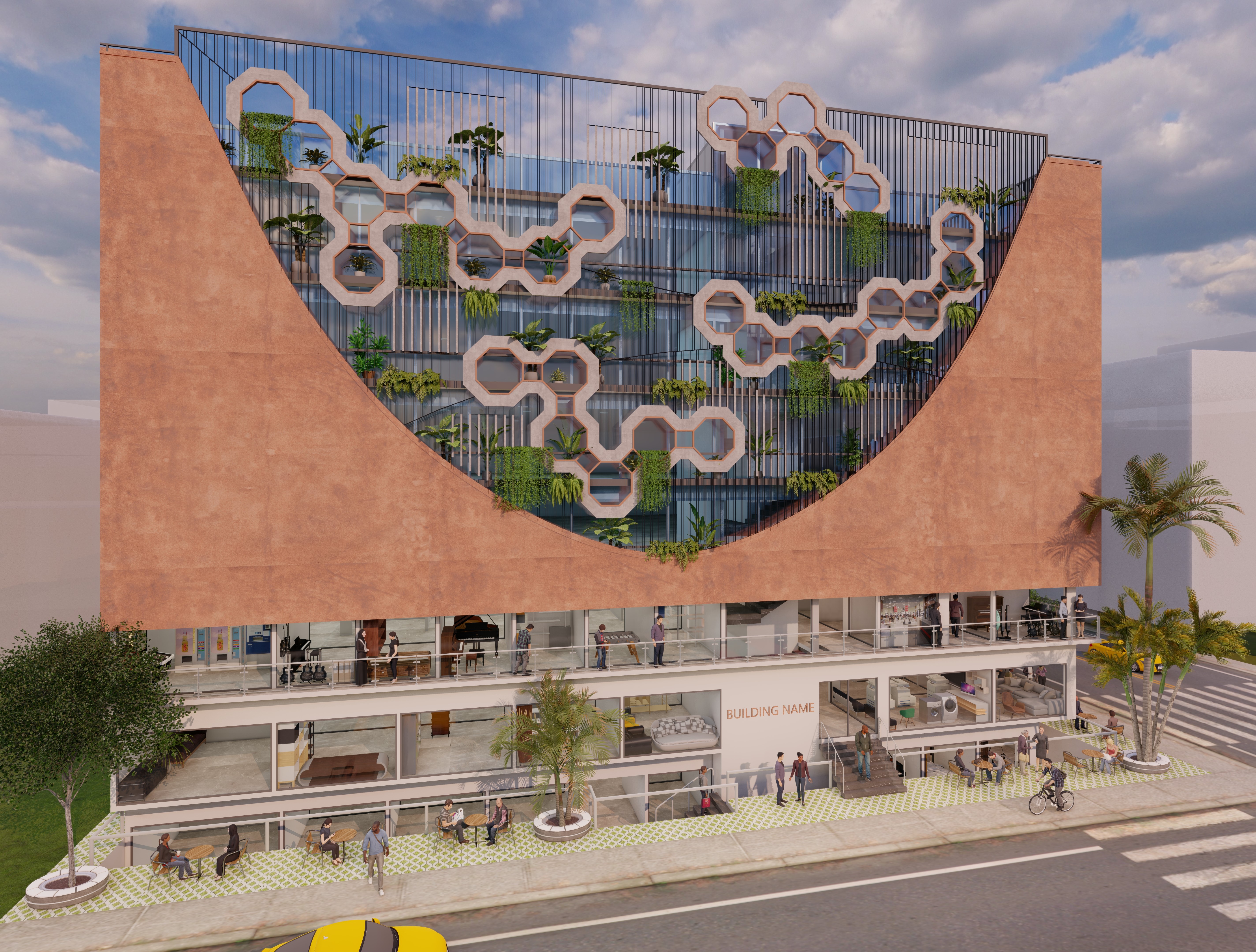 Veiled commercial comple·丨印度班加罗尔丨A.J Architects-15