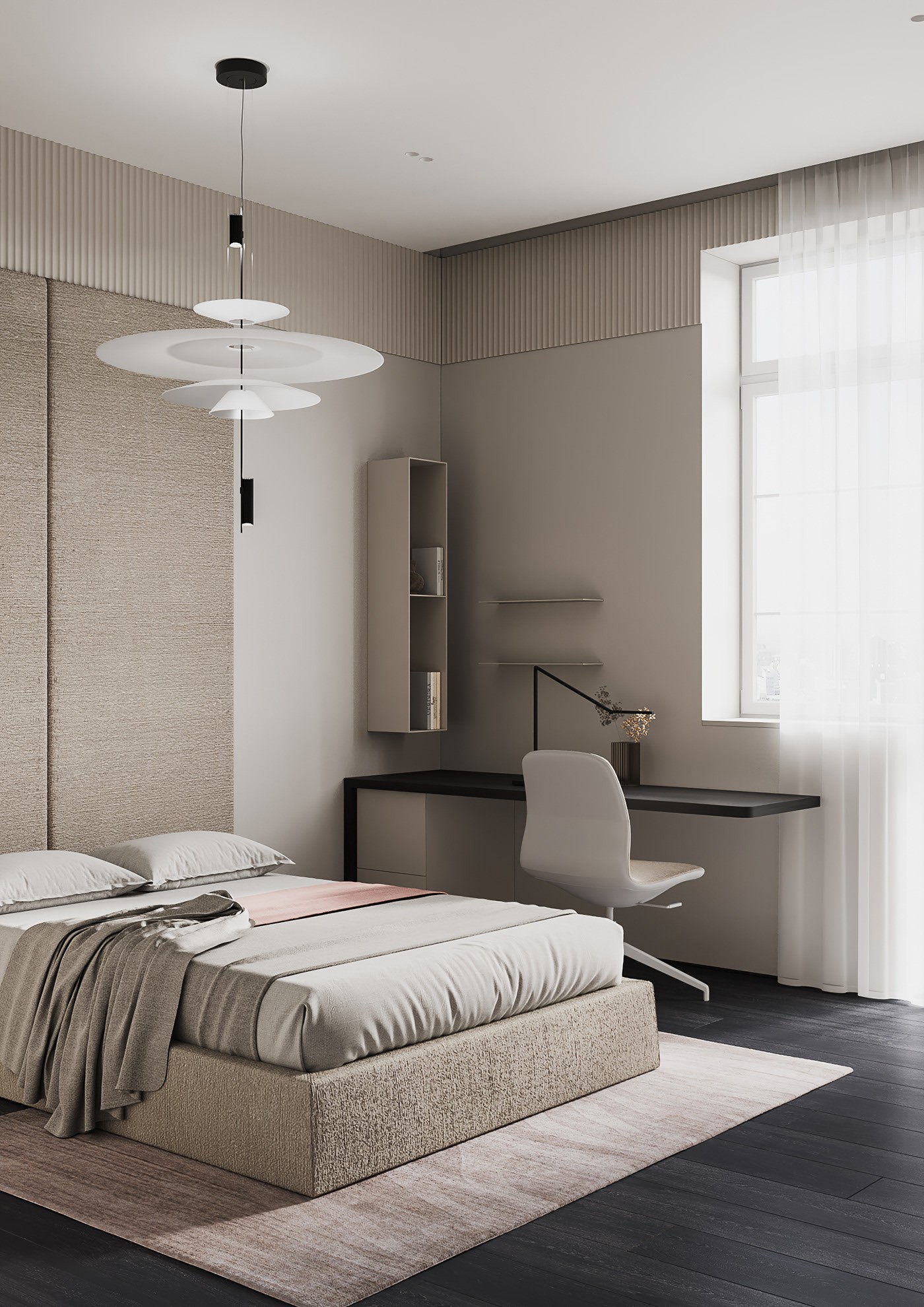 130平米极简风住宅设计 超有气质-9