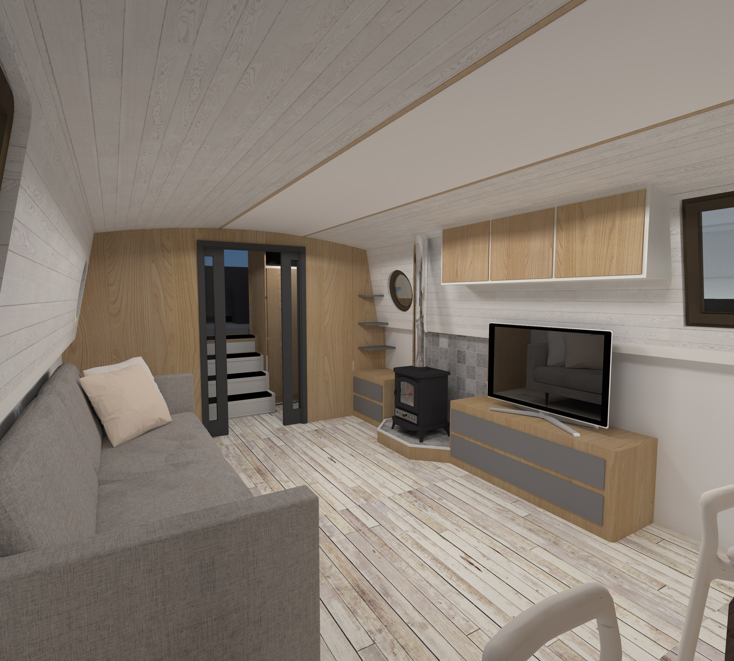 CANAL BOAT SERENDIPITY logo and interior-43