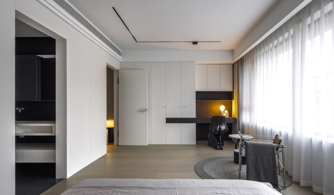 黑白灰的优雅奏鸣曲 · 原石空间设计的 170㎡上跃公寓丨中国温州-39