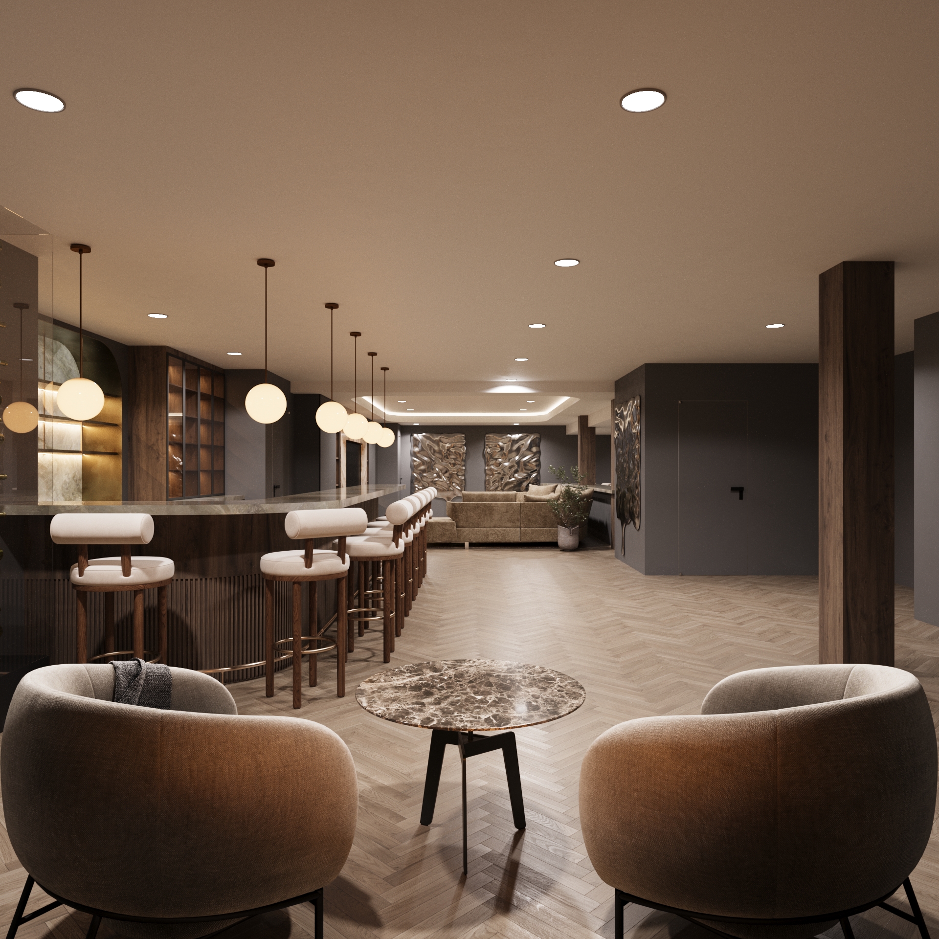 费城地下室室内设计丨美国-6