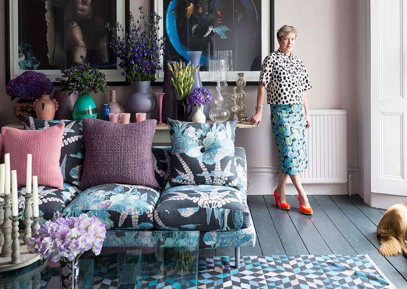 伦敦花艺大师的家，紫色魅影与花卉的狂欢-1