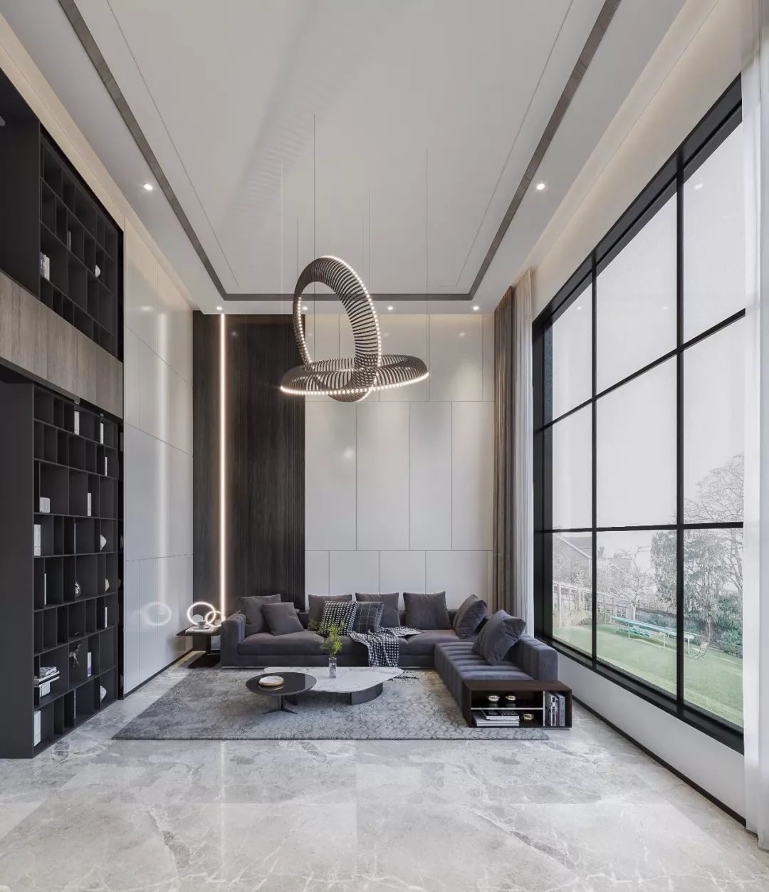 《墨》极简黑白灰,打造诗意栖息空间-39