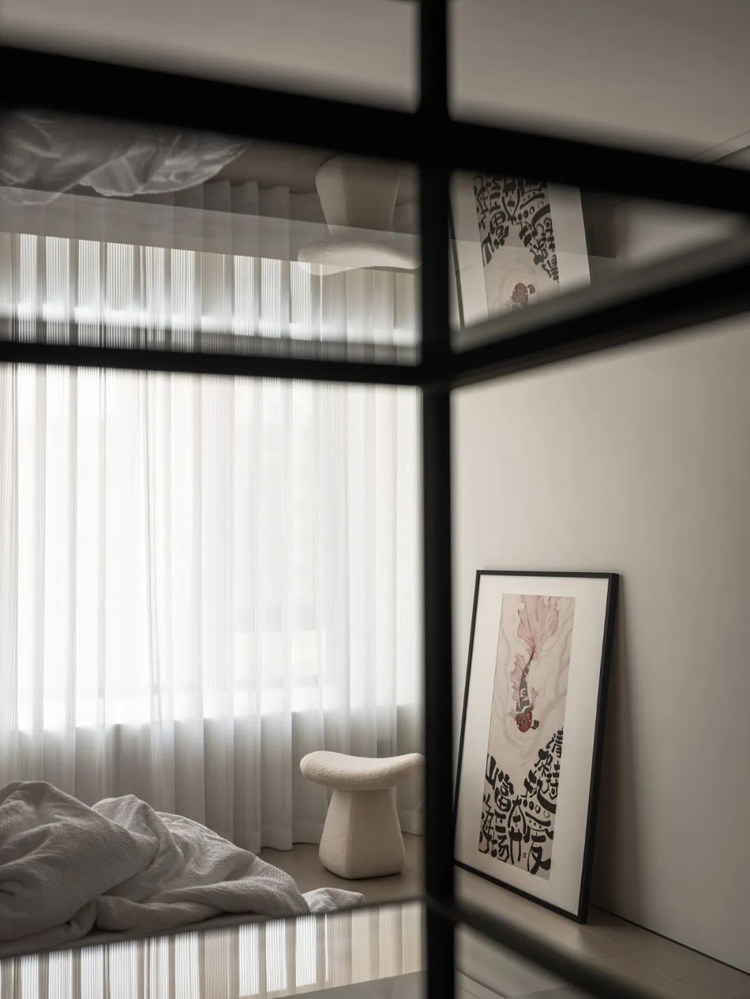 现代极简诗意居所 · 西安浐灞半岛 310㎡顶跃设计丨中国西安丨青马设计-43