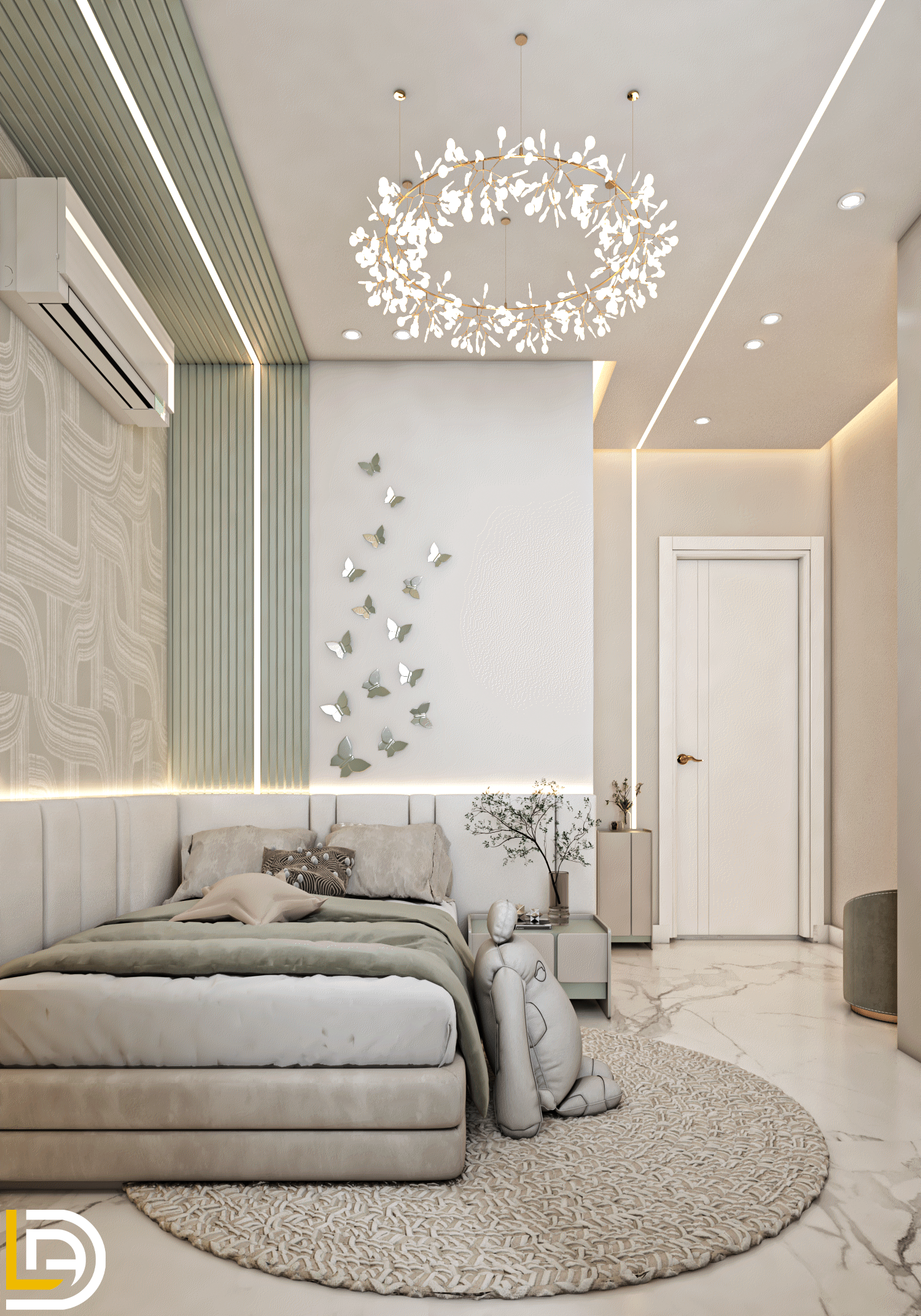 现代女孩卧室-8