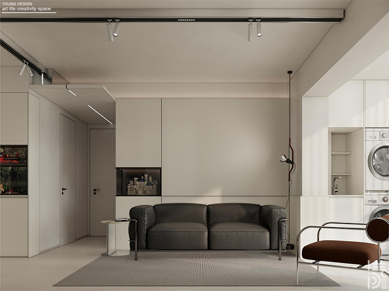 Young设计 · 黑与白,简与繁极限拉扯丨深圳漾空间设计有限公司-15