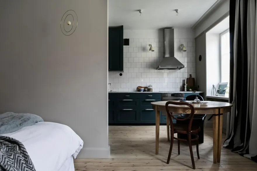 时尚家居新宠 | 深度迷人的蓝色天鹅绒沙发-8