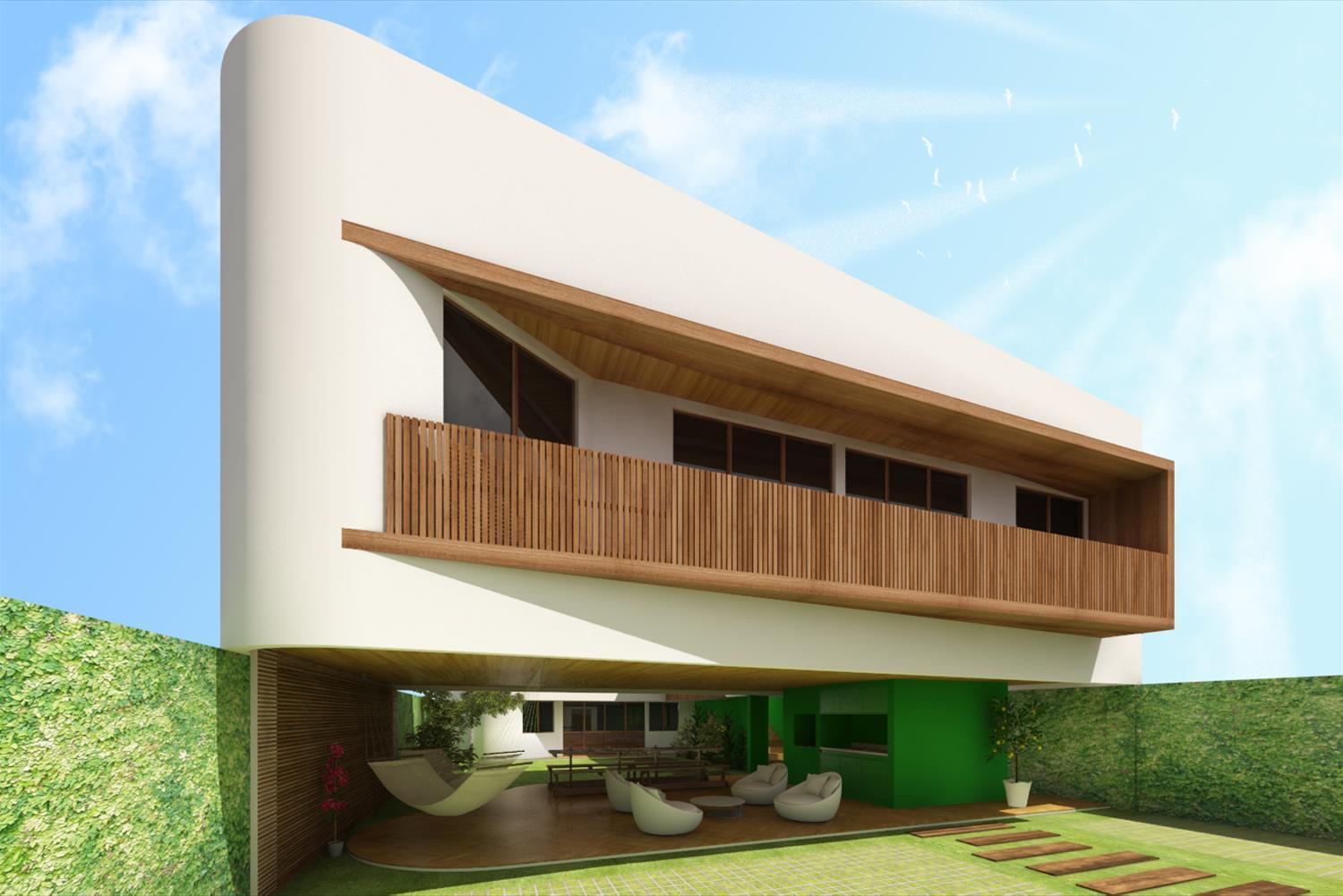 Casa 3 Encontros · 创新家庭共享空间设计-1