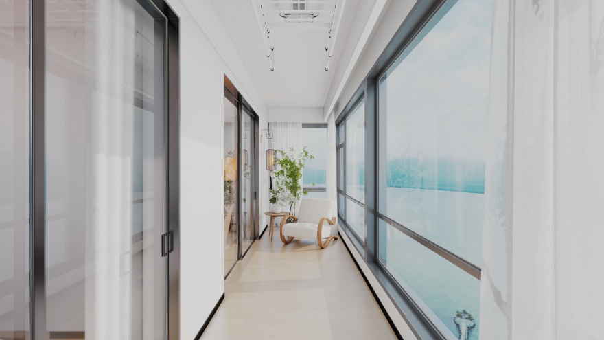 正弘毓秀·129㎡新中式原木极简大平层-13