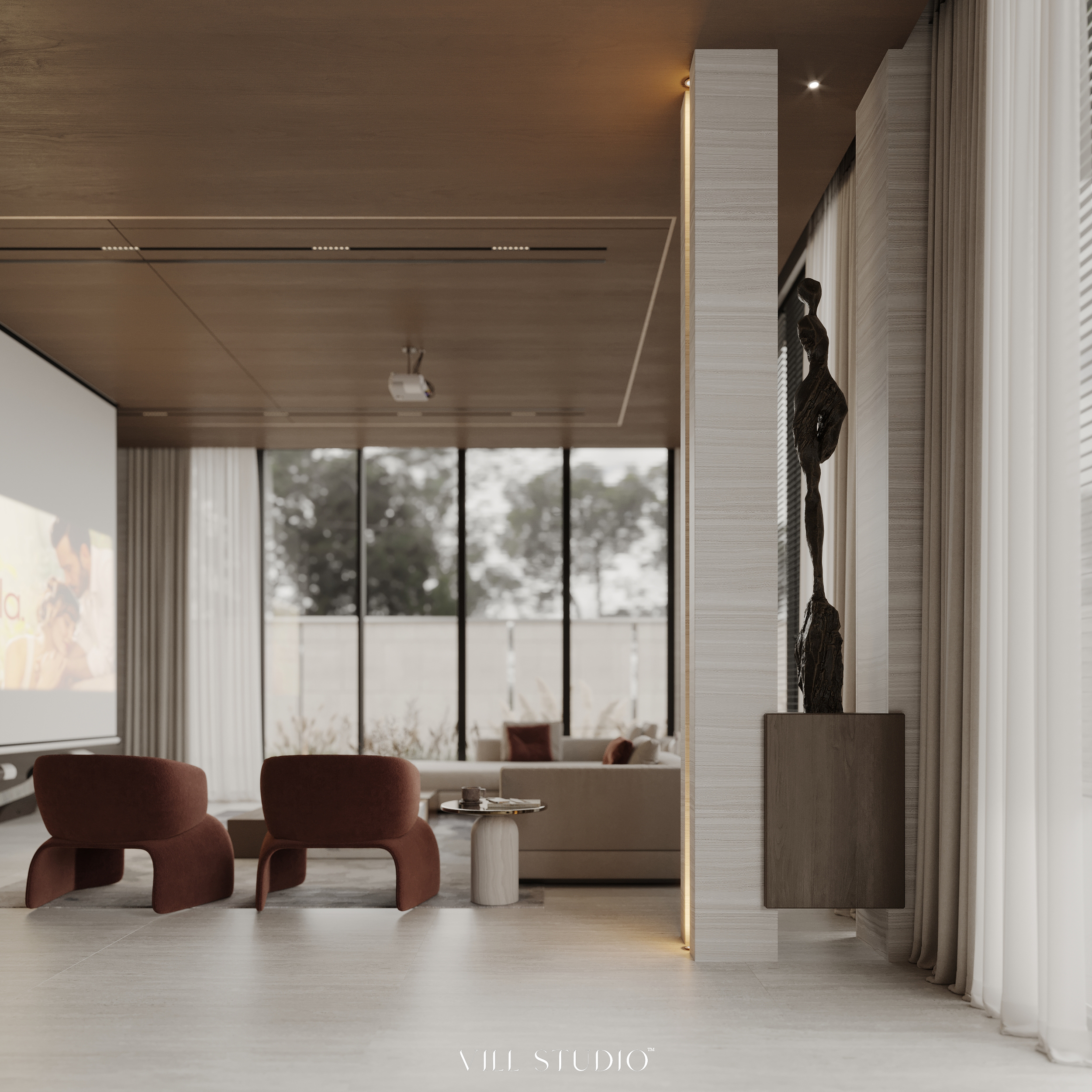 MODERN LUXURY BASEMENT INTERIOR | QATAR-17