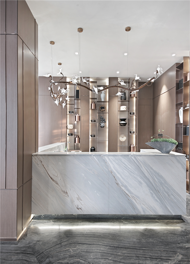 净水云端 | 优雅东方美学融入销售中心设计-46