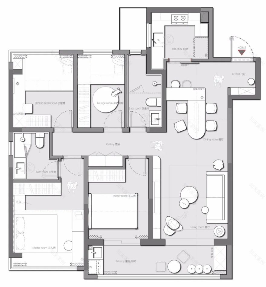 美的云筑 · 用初心慢煮生活的现代诗意住宅丨晓安设计-9