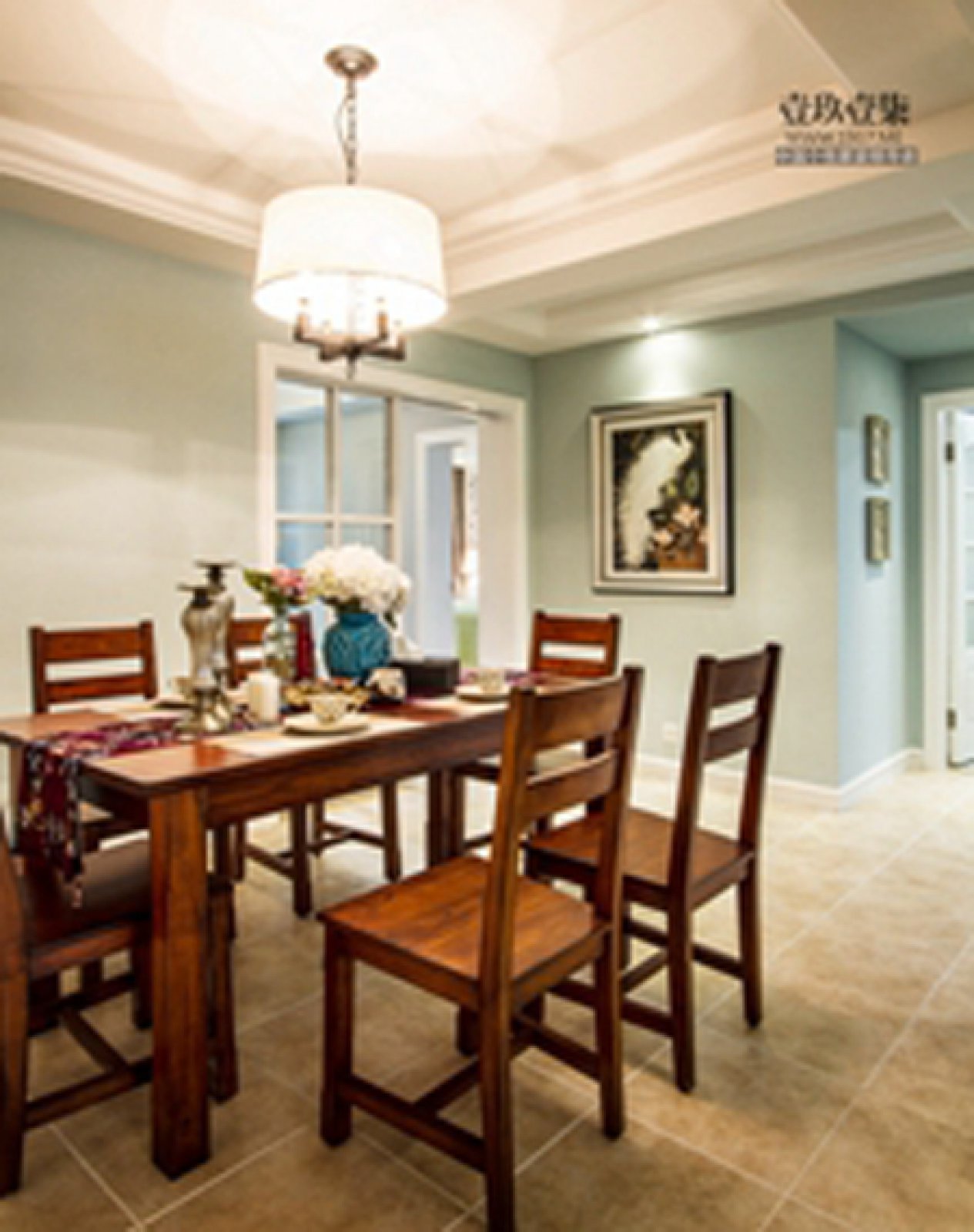 美式休闲乡村田园宅 回归自然的舒适空间-1