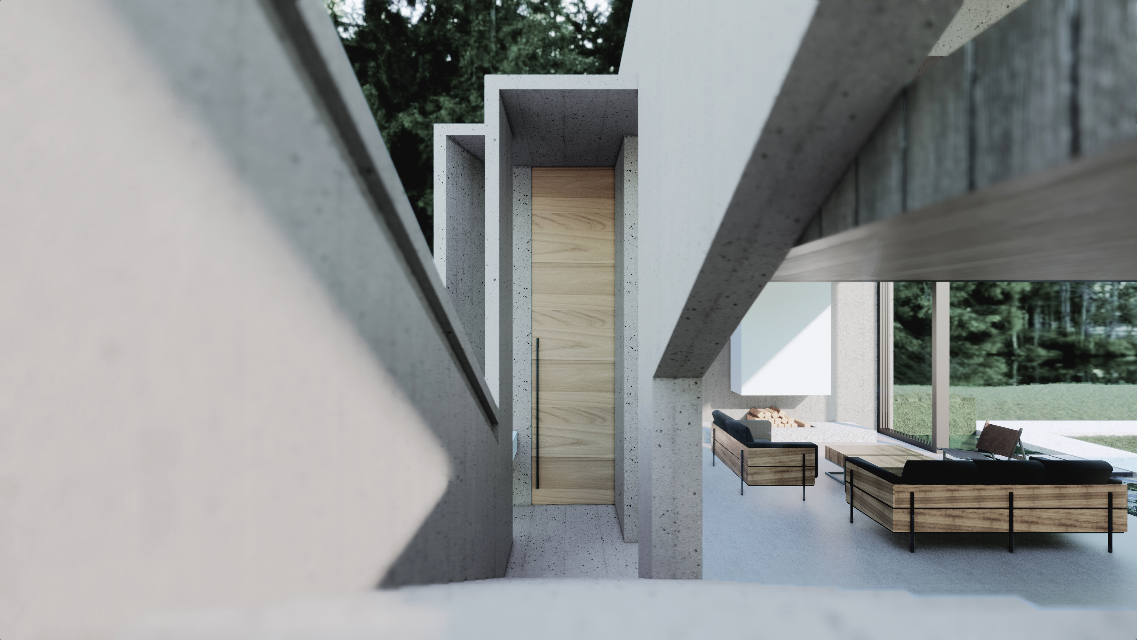 建筑设计｜佘山别墅庭院客厅-7