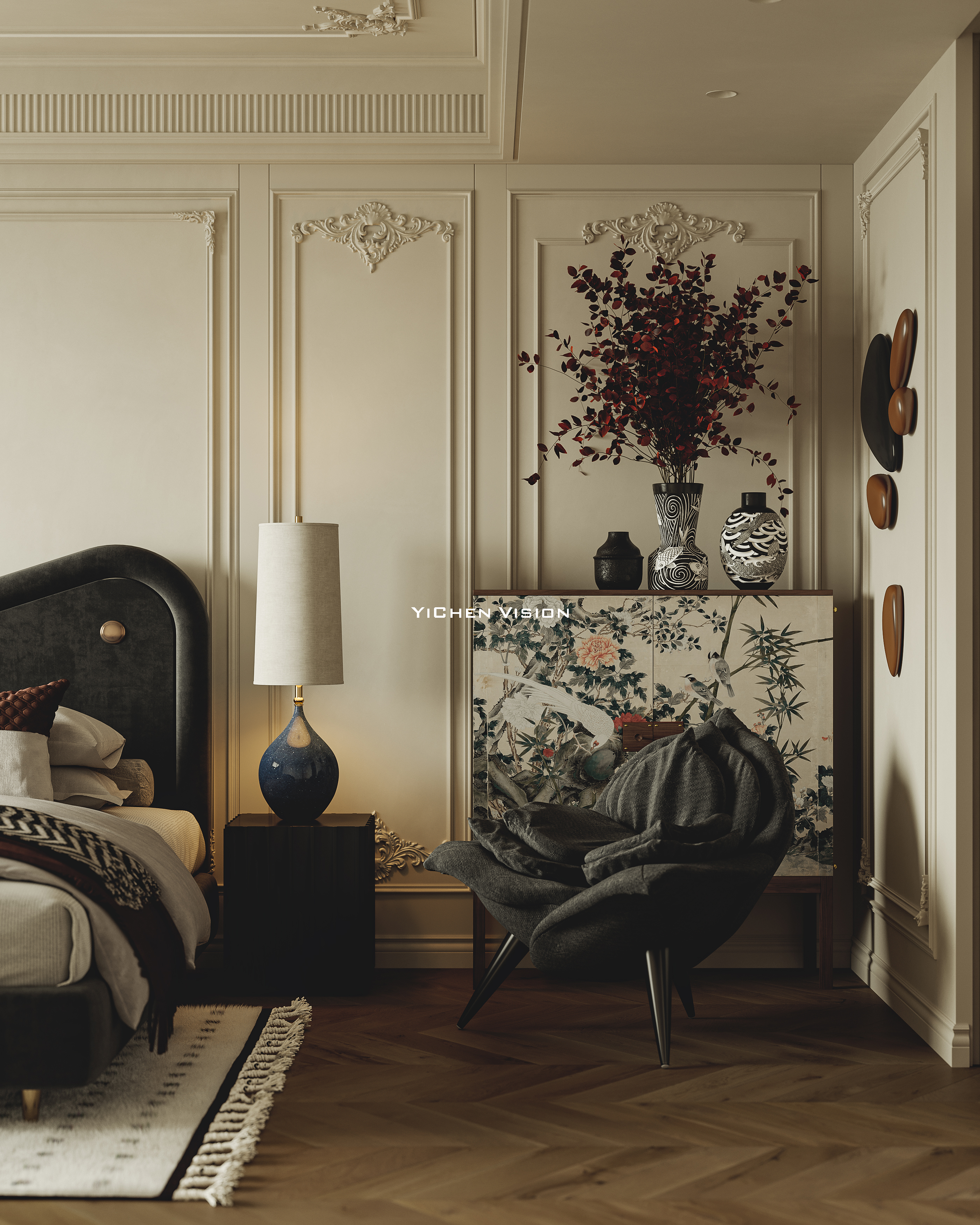 新古典混搭风丨中国西安丨西安异构全案设计-14