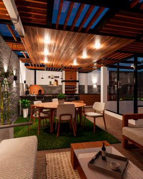 独栋住宅露台设计丨Proyecto 3D Studio