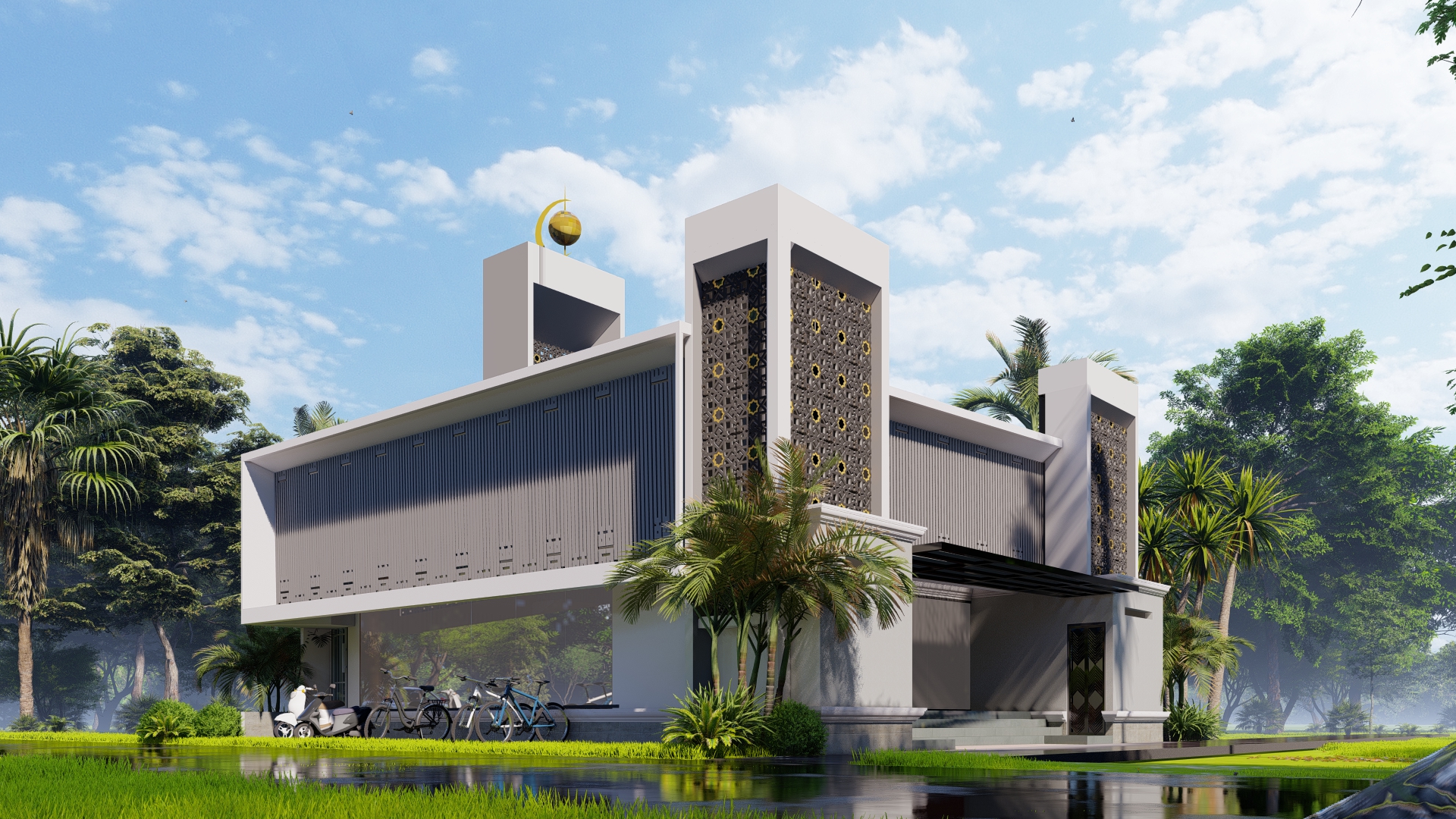 Modern Small Mosque Design in Malang, Indonesia-0