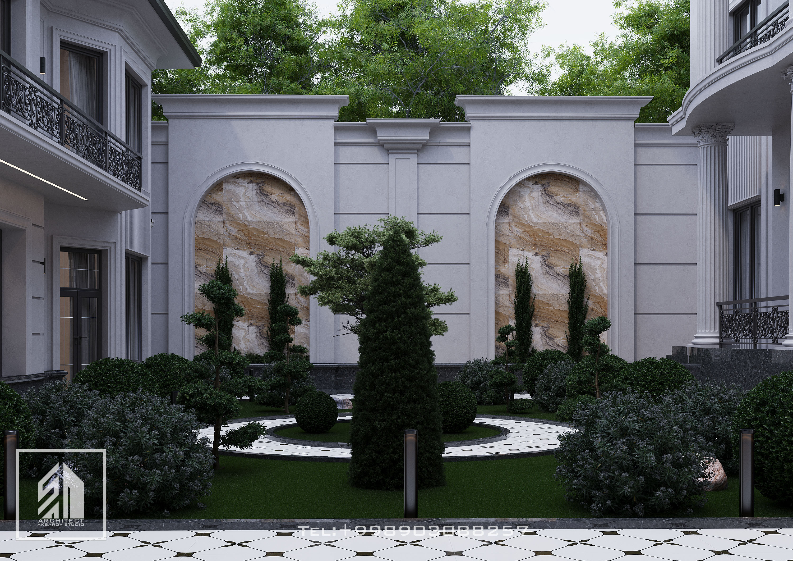 Neoclassical exterior design-6