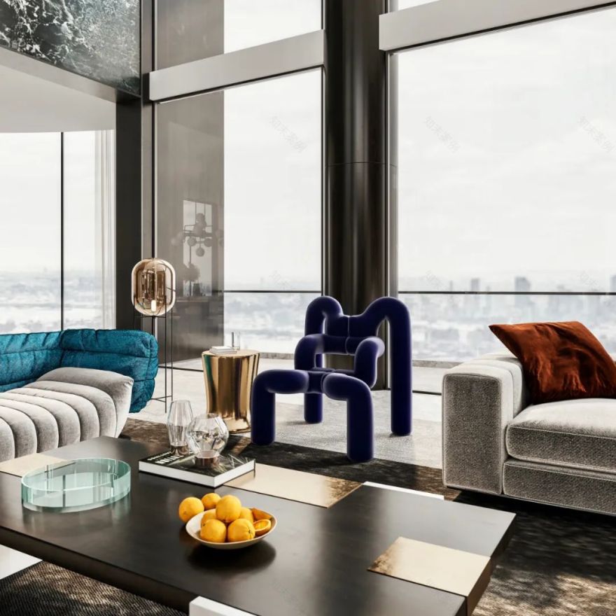 上海 1200㎡大平层,现代与自然完美结合-24