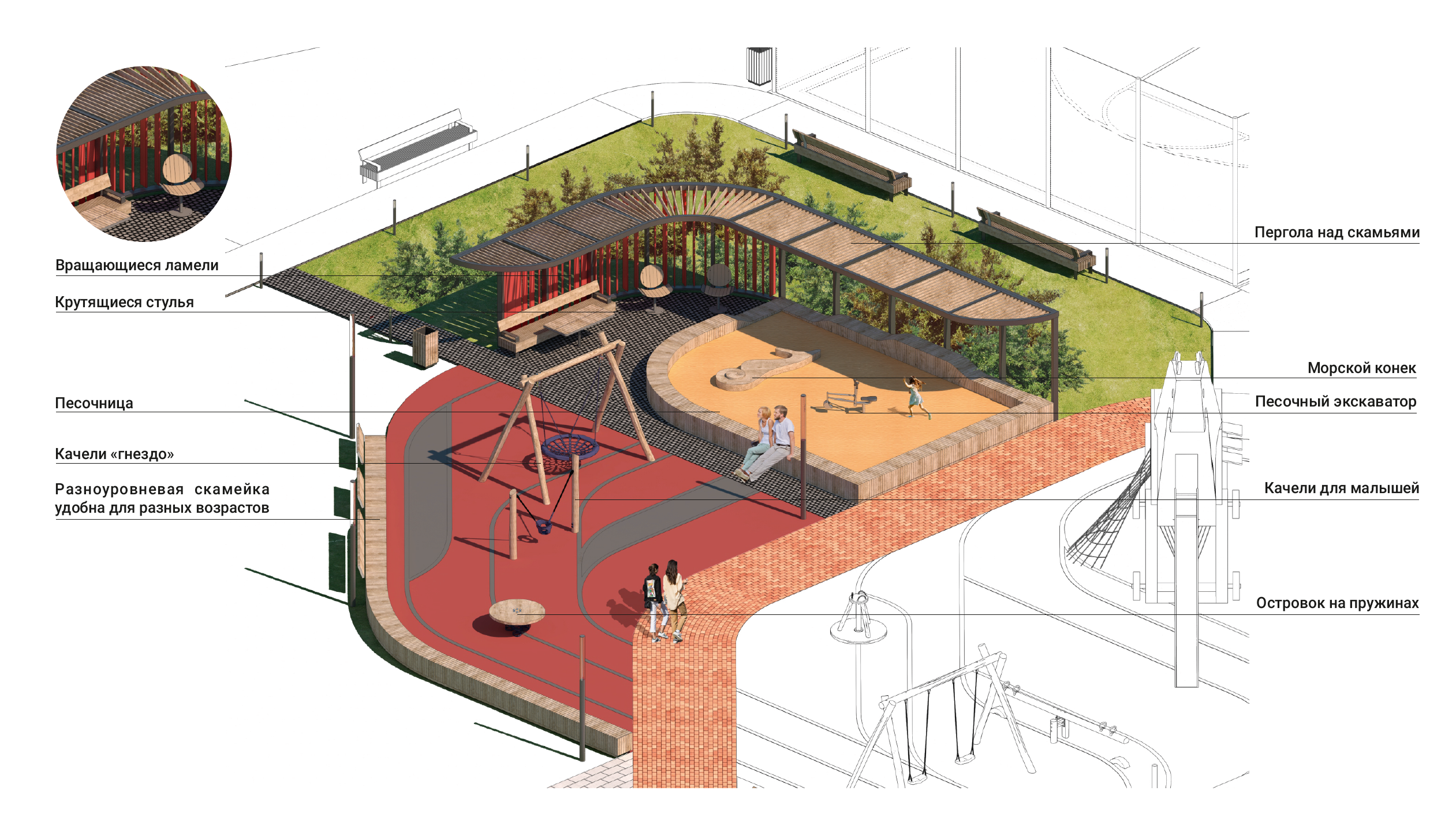 ЖК "Фаворит 2·0"庭院空间设计丨俄罗斯奔萨-24