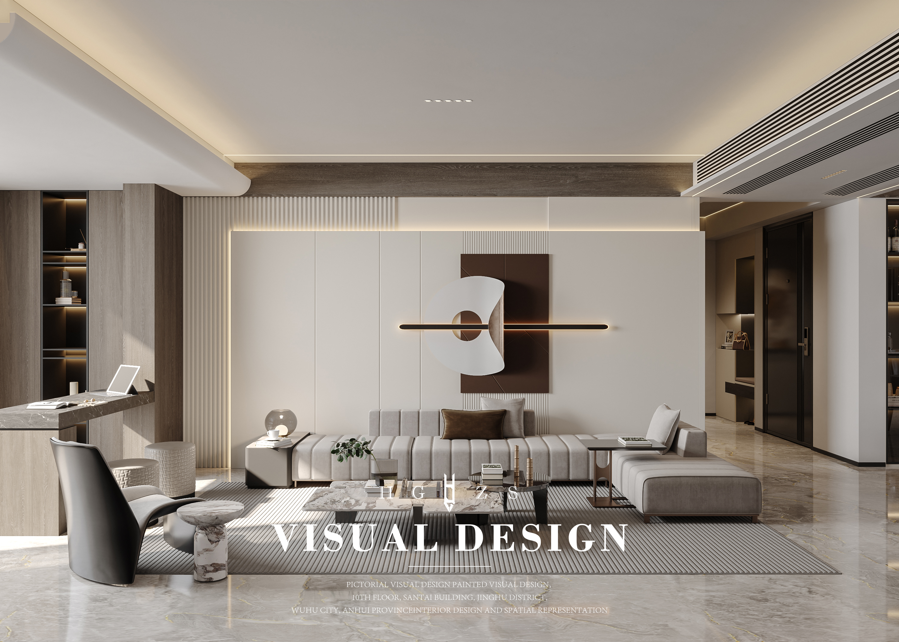 绘感视觉设计 | 现代轻奢客餐厅-0