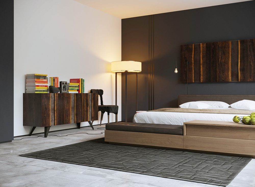 黑色卧室设计打造甜美梦境-17