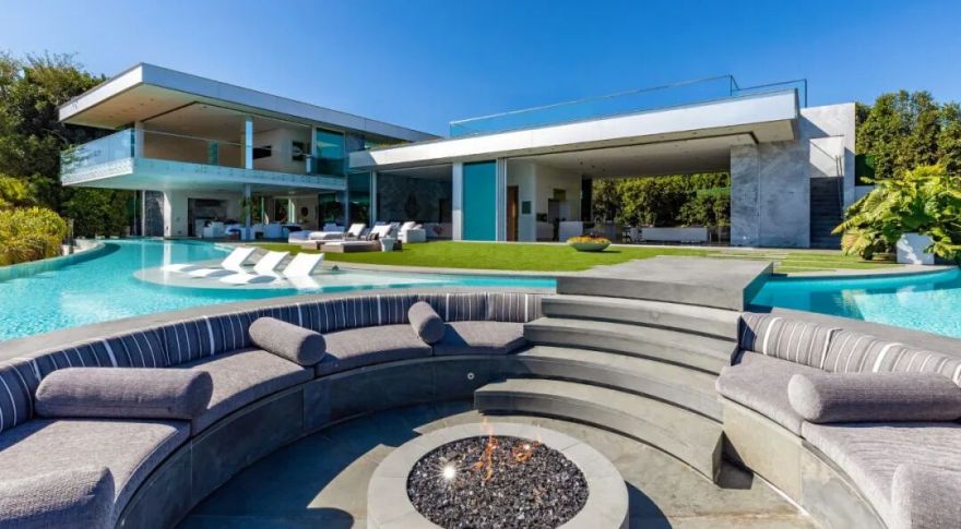 日落大道之上的现代奇迹:RobinDrive极简主义宅邸-39