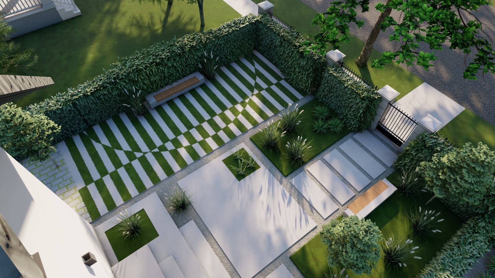 住宅前院景观设计丨ARKKO Designs-5