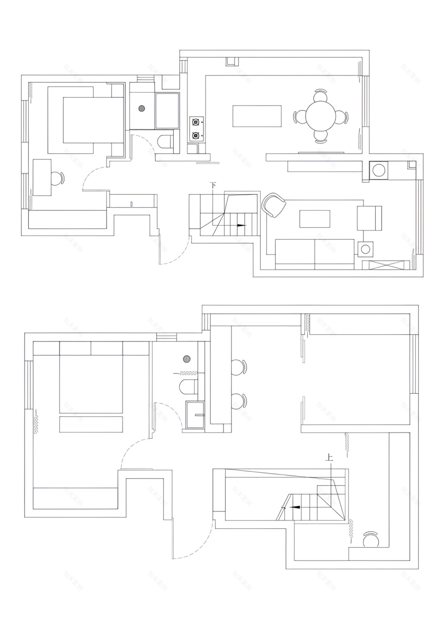 自然感极简复式丨中国北京丨NOTHING DESIGN-43