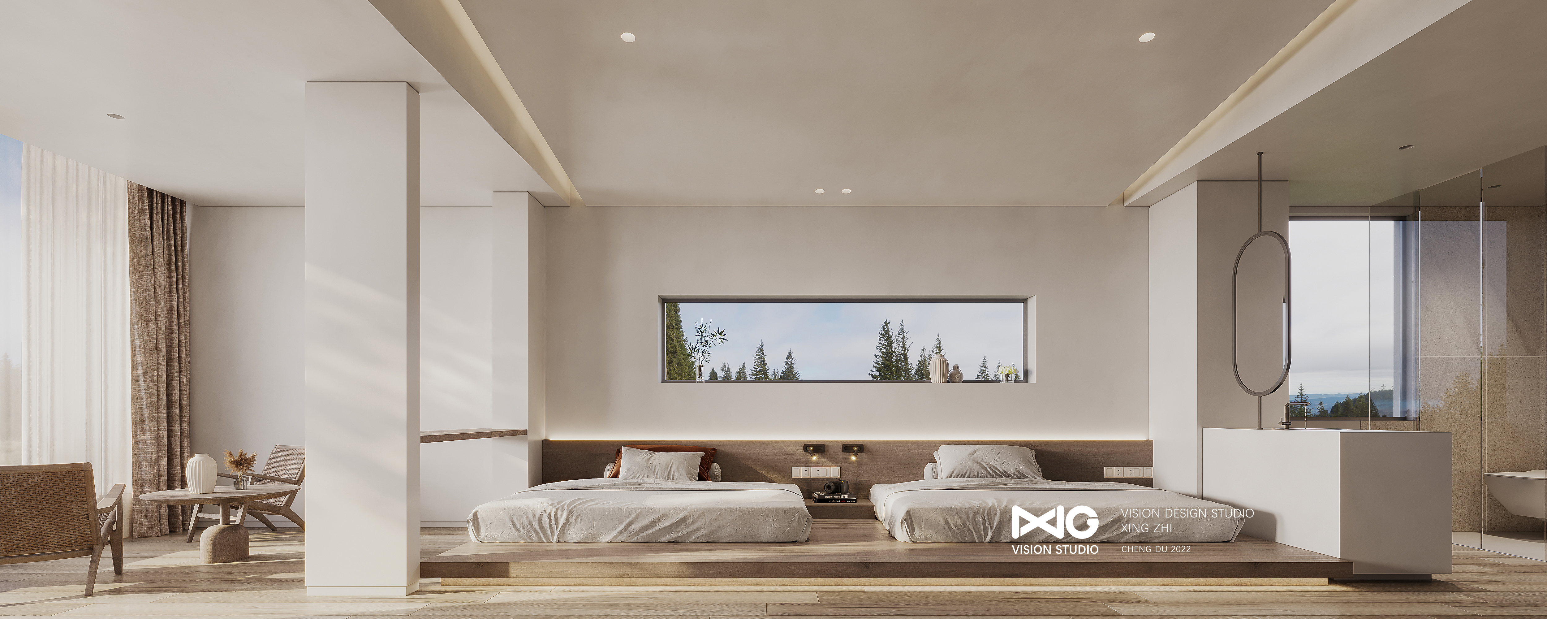 商业景观表现/ 景观 成都民宿 / 壬寅年·丁未月作-4