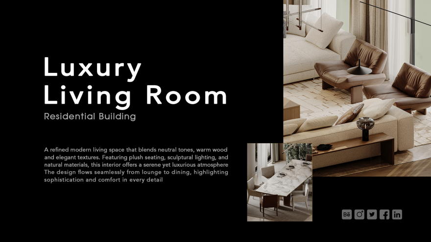 Interior Living Room Design(室内客厅设计)丨阿曼丨Reel Studio-1