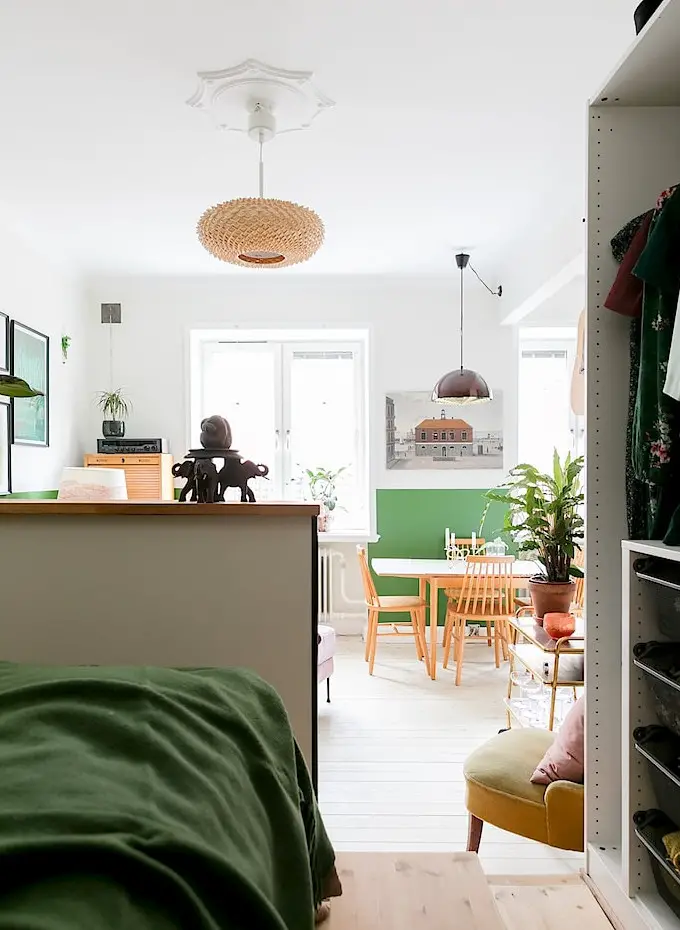 34 平米瑞典灵感小屋 | 色彩布局巧分区-10