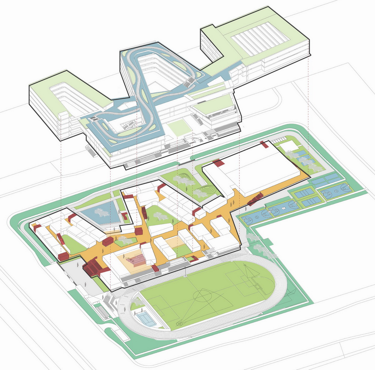 苏州金堰路高中丨中国苏州丨简和建筑-33