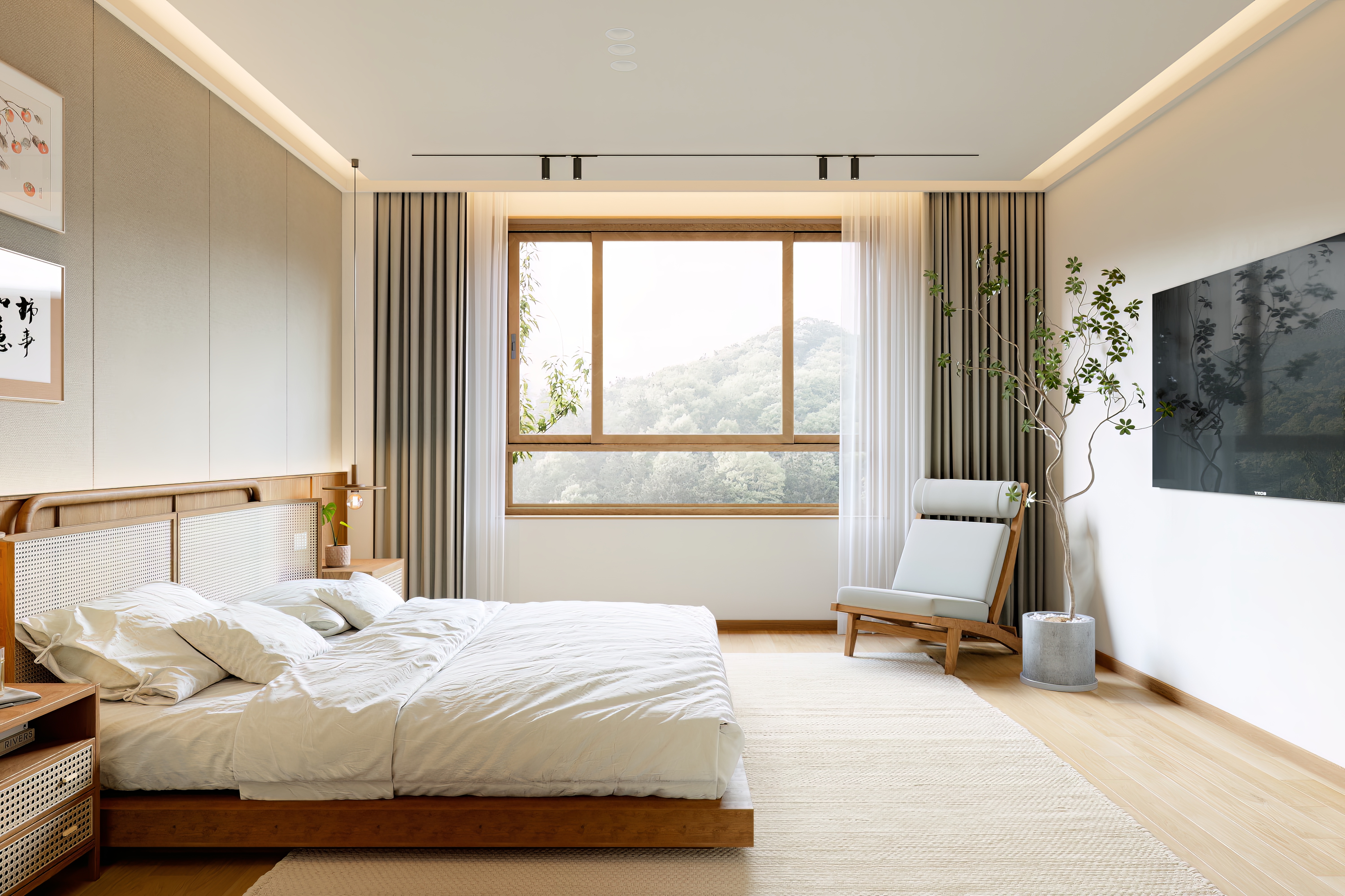 日式原木风效果表现-12